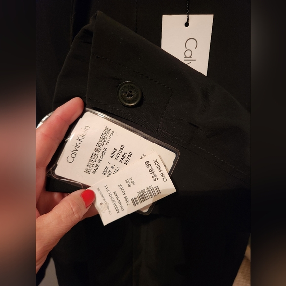 Mens Calvin Klein water resistant overcoat. 40R. NWT - Picture 5 of 9